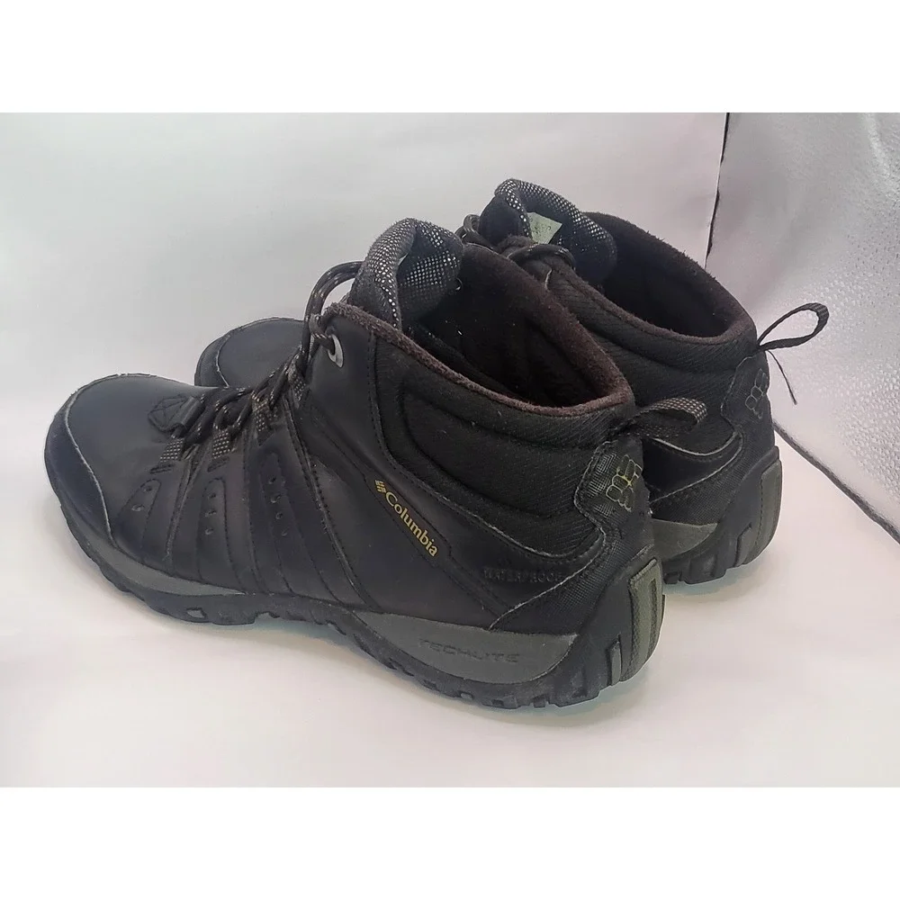 Columbia Newton Ridge Plus II Mens 9 Waterproof Hiking Boots Black Outdoor Trail